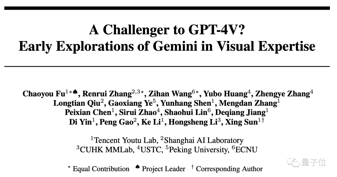 谷歌Gemini扳回一局！多模态能力和GPT-4V不分伯仲｜港中文128页全面测评报告